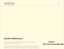 Tablet Screenshot of genesium.de